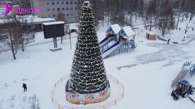 Снежная горка световая, г. Кирово-Чепецк
