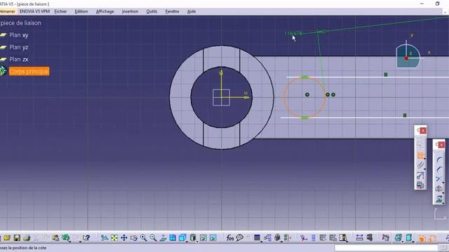 CATIA/ Part design exo 3 : Pièce de liaison - learn CATIA смотреть онлайн