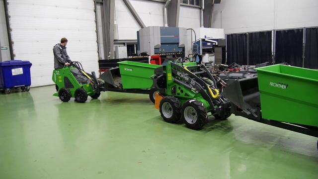 Мини-погрузчики FRONTMEN в помощь на субботниках смотреть онлайн