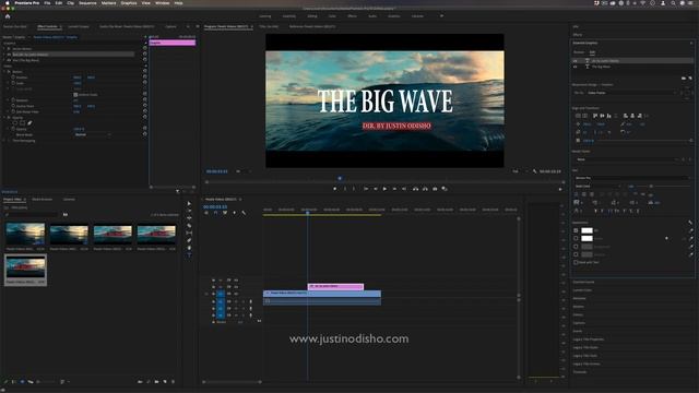 How to Build Better Titles & Text with the Essential Graphics Panel (Adobe Premiere Pro CC Tutorial смотреть онлайн