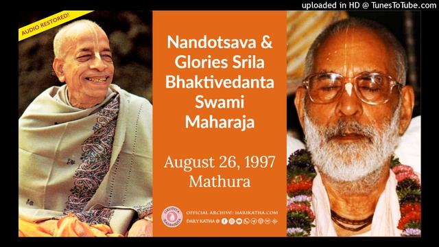 Nandotsava & Glories Srila Bhaktivedanta Swami Maharaja - ENGLISH, August 26, 1997 Mathura смотреть онлайн