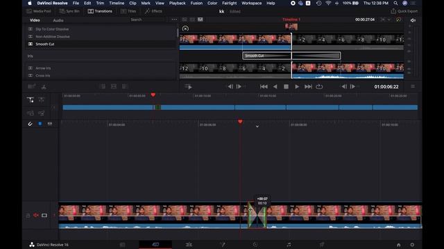 How to Use Smooth Cut Transition in DaVinci Resolve 17 смотреть онлайн