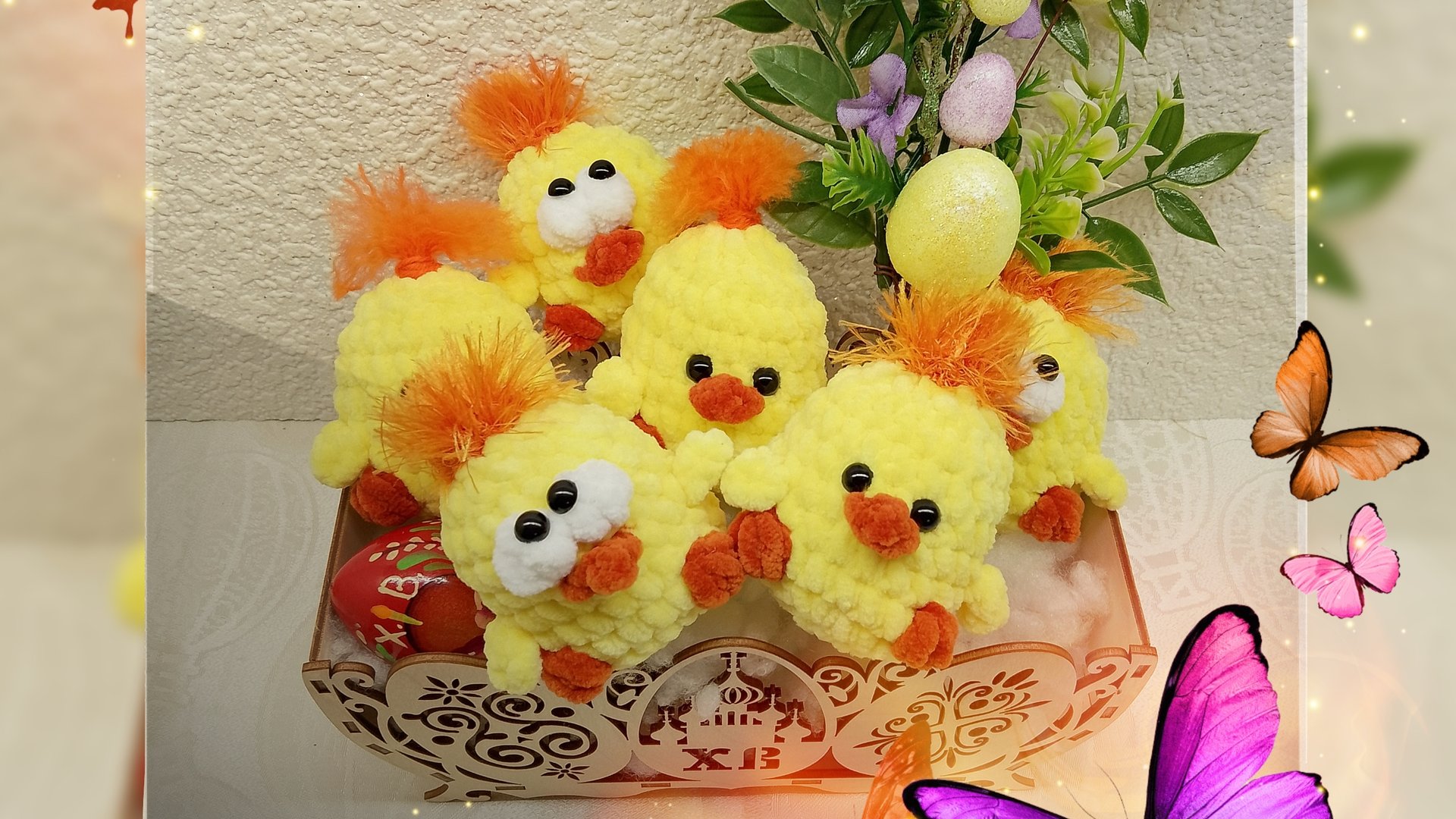 Мастер класс: пасхальный цыпленок крючком. смотреть онлайн