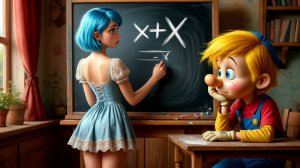 Буратино (v2). Обновлённая история отношений деревянного проказника и чопорной красавицы. AI-песня.