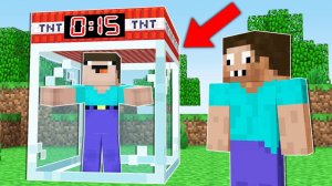 📹 ПРО ПОСАДИЛ НУБА В КУБ С ТНТ ТАЙМЕРОМ В МАЙНКРАФТ ! НУБИК И ТРОЛЛИНГ ЛОВУШКА ПРО В MINECRAFT →