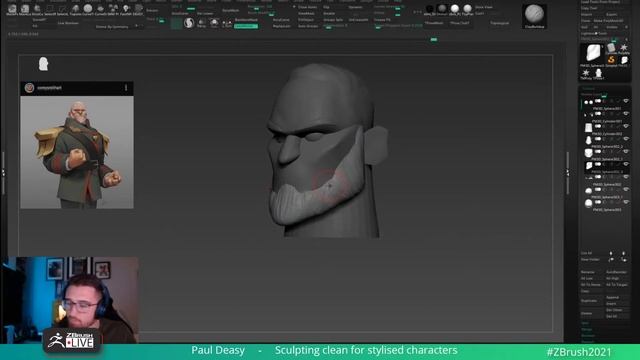 Sculpting Easy-Peasy with Paul Deasy - ZBrush 2021.7 смотреть онлайн