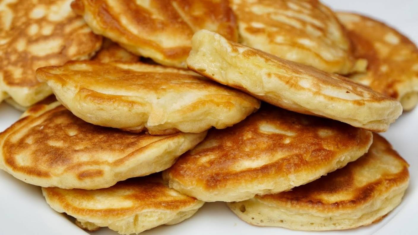 Приготовление Пышных Оладьев с Яблоками Без дрожжей как ПУХ! СУПЕР РЕЦЕПТ.... смотреть онлайн