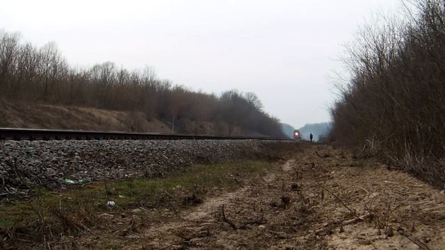 ТЭП70-0491 с поездом №068 на перегоне Саханская - Лужки-Орловские