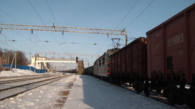 Соединённый грузовой поезд // ВЛ80К-016 и ВЛ80Т-886