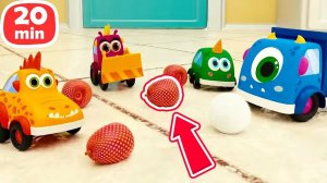 Машинки Мокас едят ЛИЧИ и устраивают пикник!  Мультики про машинки для малышей