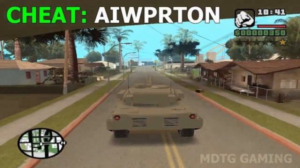 GTA San Andreas Tank Cheat Code - (GTA SA Cheats)
