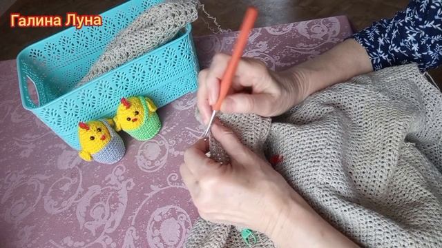 Поговорим под вязание.Вяжу платье крючком смотреть онлайн