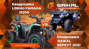 Битва квадроциклов: BAIKAL БЕРКУТ 200 vs LINHAI-YAMAHA M200