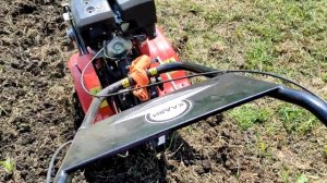 Мотоблок Ока на целине с фрезами, сложно но возможно!