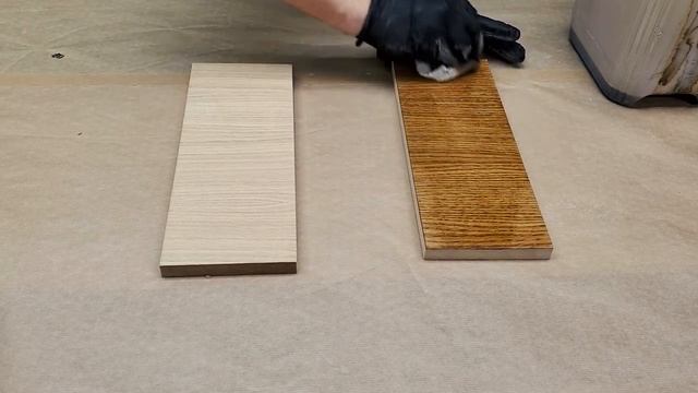 Нанесение морилки на шпон, подготовка шпона, шлифование часть 1 смотреть онлайн