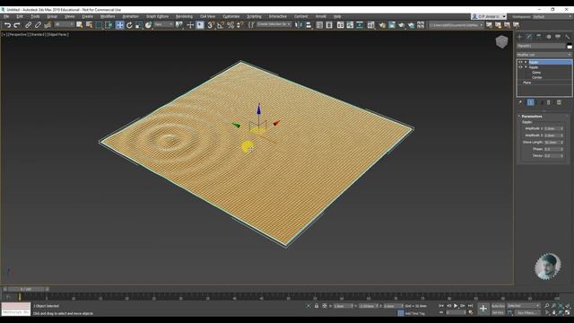 #32 || RIPPLE MODIFIER || 3DS MAX FULL MODELING TUTORIAL IN HINDI || смотреть онлайн