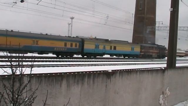 Тепловоз ТЭП60-0923? на ст. Вильнюс / TEP60-0923? At Vilnius Station