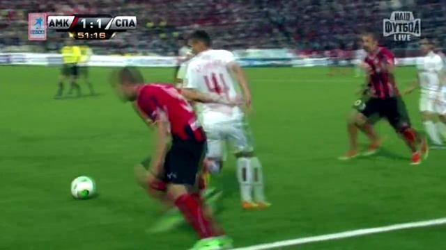 Финт Зидана от Януша Гола (Амкар-Спартак. 26.08.13) смотреть онлайн