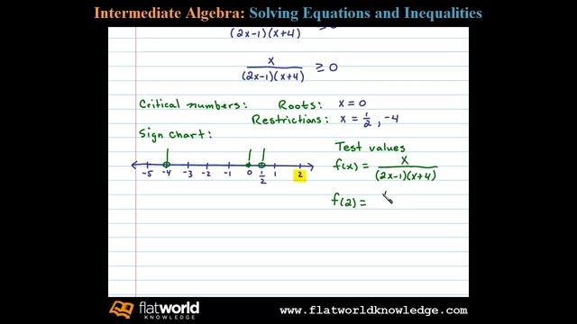 Solve a Rational Inequality - Algebra IA 06-0602 смотреть онлайн