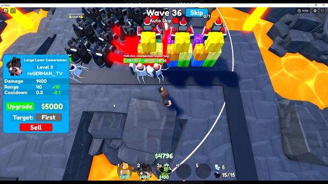 ПРОХОЖДЕНИЕ Endless Mode использую large laser Cameraman смотреть онлайн