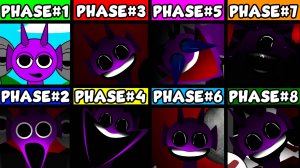 SPRUNKI - СПРУНКИ каждый Отдельно Фаза 1 против Фаза 2, Фаза 3, и Фаза 4, Фаза 5 и Фаза 6 и Фаза 7