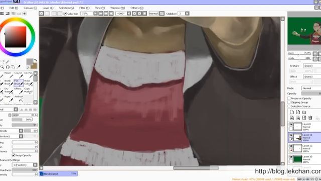 [Clouded] Digital Painting Process wif Sai + Photoshop смотреть онлайн