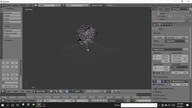 How to Add A Simple Tree In Blender смотреть онлайн