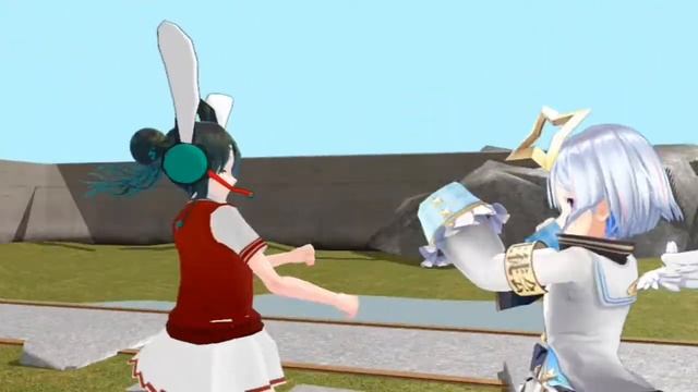 MMD Fight : Tiara Reina vs Amane Kanata смотреть онлайн
