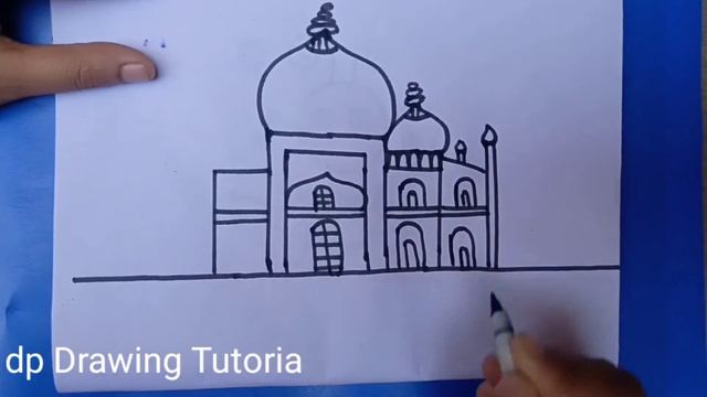 How To Draw The Taj Mahal Step By Step |How To Draw The Taj Mahal In very Easy way|Taj Mahal Drawin смотреть онлайн