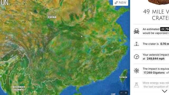 a asteroids impact on diffrent countries around the world|neal.fun смотреть онлайн