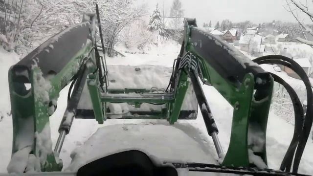 Zima 2021,Deutz fahr5080d, Stoll solid 35-18 смотреть онлайн