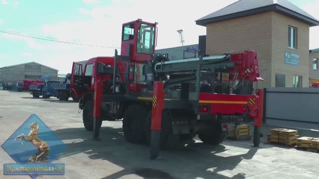 Крано-бурильная машина ТС 637110 на шасси КАМАЗ 43114 смотреть онлайн