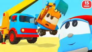 Грузовичок Лева и ДОМ на ферме и Мельница  Мультики про машинки для детей