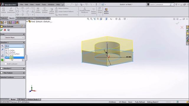 Threads Cutting By Using Sweep Cut | Solidworks tutorials, Lecture-11 смотреть онлайн