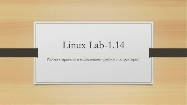 Linux. Работа с правами и владельцами файлов и директорий.