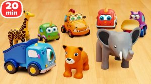 Машинки Мокас стали строителями!  Мультики для детей про игры в машинки