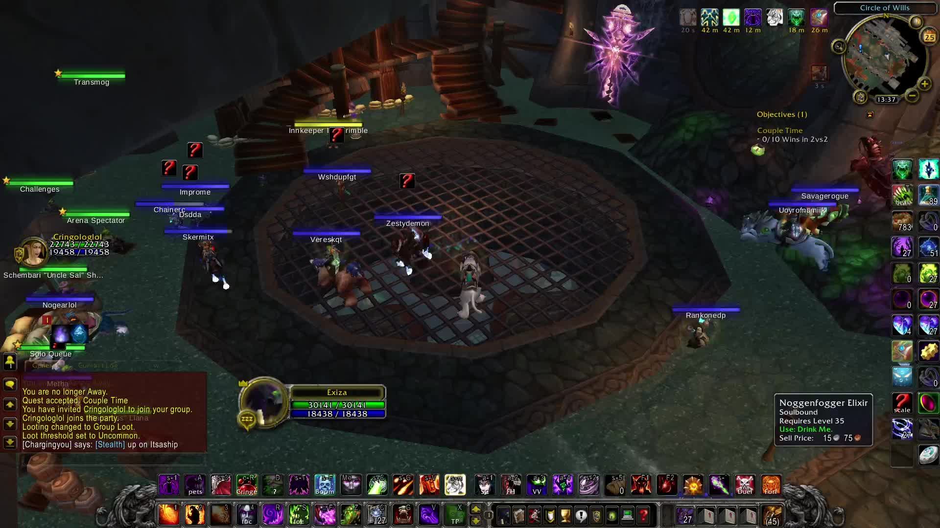 Warlock 335 Arena WARMANE
