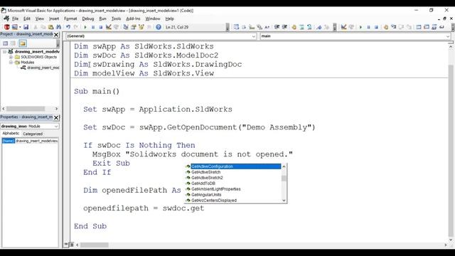 Solidworks VBA Macro – Insert Model View смотреть онлайн