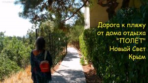 Дорога к пляжу от дома отдыха "Полёт". Новый Свет, Крым.