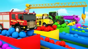 МАШИНЫ и МОТОЦИКЛЫ с КРАНОМ и СУПЕРГЕРОЯМИ!