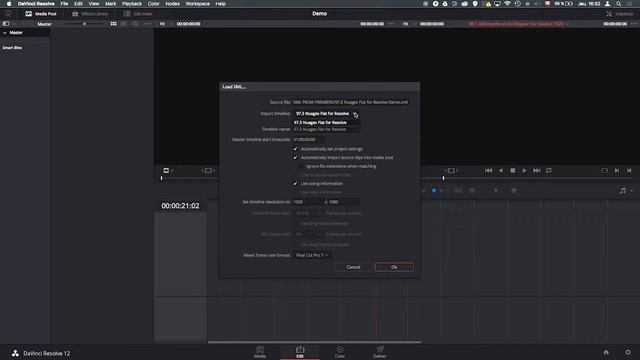 Premiere Pro CC To Davinci Resolve Round Trip 1