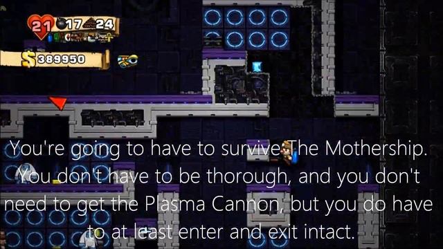 Spelunky XBLA (1080i HD) Mini-Guide #15: Smuggling The Crysknife Into Hell (Summary Version)