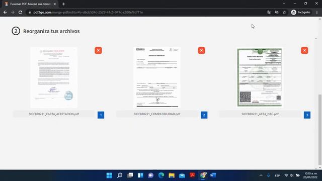 Fusionar Pdf En Pdf2go.com