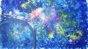 Как нарисовать КОСМОС с ребенком. Рисунок для садика