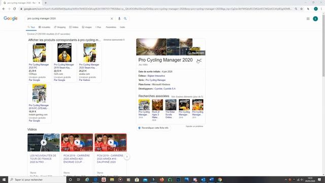 Découverte de Pro Cycling Manager 2020 en avant premiere смотреть онлайн