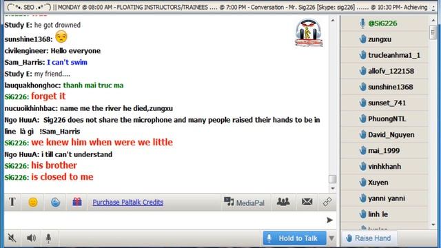 Vol.120 - English Conversation on Paltalk to Kenny N - Track 1191 смотреть онлайн