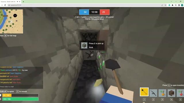 Voxiom.io Capture the gems all gun challenges part1 (combat) смотреть онлайн
