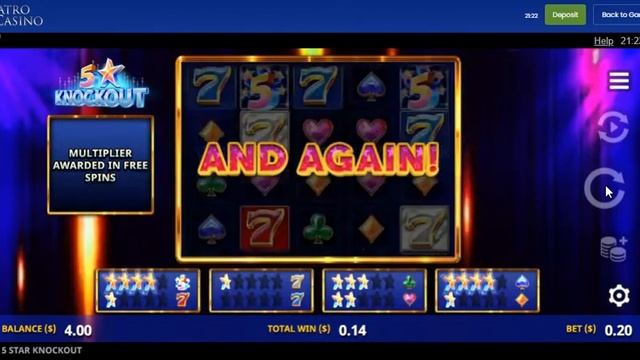 5 Star Knockout Slot Real Money Game Experience - Quatro Casino Review смотреть онлайн