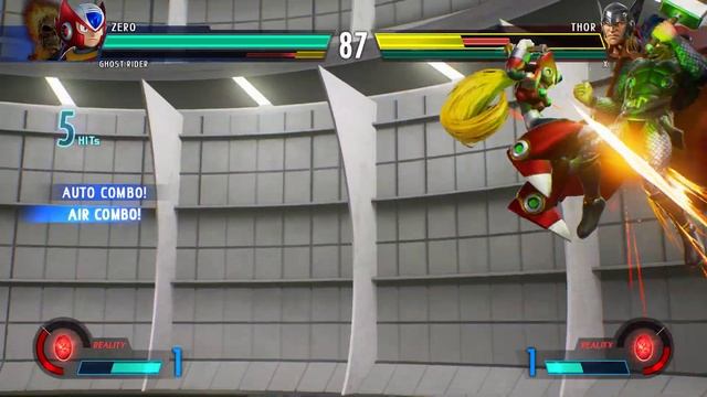 Ghost Rider & Zero VS Thor & Mega Man X (Very Hard) - Marvel vs Capcom | 4K UHD Gameplay смотреть онлайн