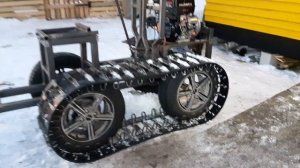 Сборка гусеничного минитрактора.